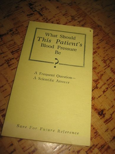 Tabell What Should This Patient's Blood Pressure Be? 1923