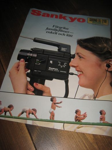 Brosjyre over Sankyo SOUND XL-210 Stempla foto Vassbotn Stranda