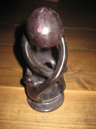 Pen steinfigur ca 18 cm høg fra Kenya