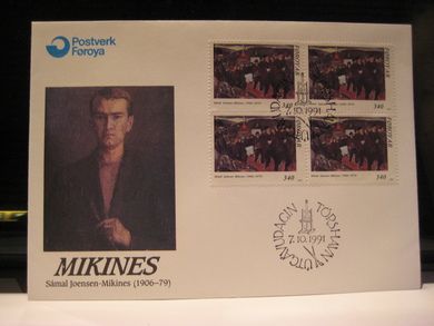 1991, 7.10, MIKINES, 4 blokk kr 3.40