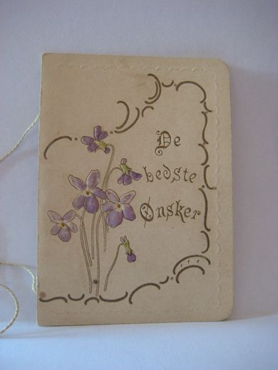 Gratulasjonskort fra tidleg 1900 De beste ønsker