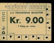 48242 Klippekort fra Trondheim Bilruter