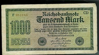 1922 Thausend Mark F881185