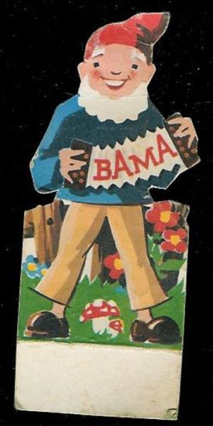 Nisse med BAMA trekkspill 40 tallet