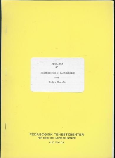 Framlegg til musikktimar i barneskulen.