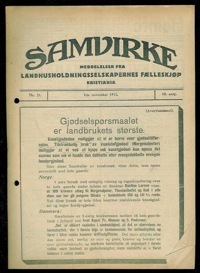 1915,nr 021, SAMVIRKE.