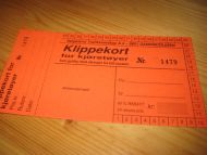 Ubrukt klippekort Helgeland Trafikkselskap Sandnessjøen Nummer varierer