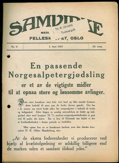 1927 nr 011 SAMVIRKE