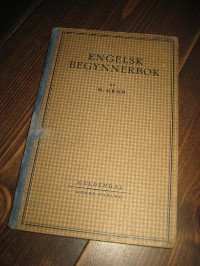 GRAN: ENGELSK BEGYNNERBOK. 1935. 