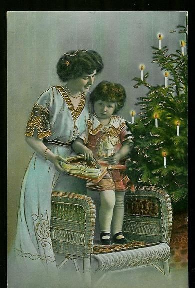 Meget pent postkort fra tidleg 1900