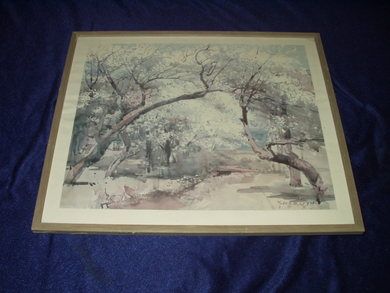 Akvarell av Frank Gerwin 1953