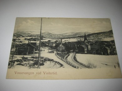 Vossevangen, Vinterstid. Hulda Bentzens Forlag 1906.