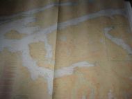 ROMSDALSFJORDEN - MOLDE - ÅNDALSNES Originalkart fra Det Norske kartverk pent i glass og ramme Dette er kart nr 10