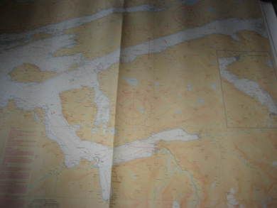 ROMSDALSFJORDEN - MOLDE - ÅNDALSNES Originalkart fra Det Norske kartverk pent i glass og ramme Dette er kart nr 10