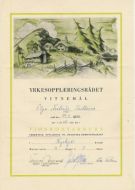 Vitnemål fra Yrkesopplæringsrådet 1947
