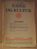 1932 nr 002 KIRKE OG KULTUR