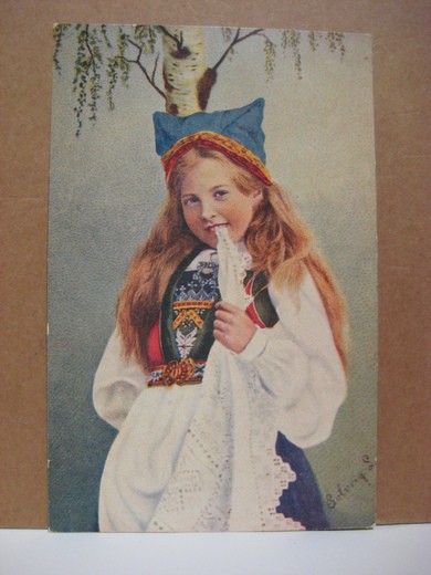 Strøkent, brukt kort fra Mittet, tidleg 1900.