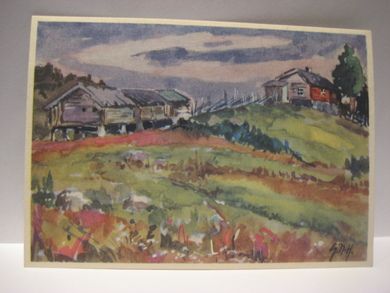 Strøkent, ubrukt kort fra 1944, serie GNH 1230.