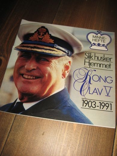 Minnehefte Slik husker Hjemmet Kong Olav V 1903-1991