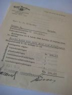 Norges Brandkasse, Bergen, kontingent for brandforsikrings premie for 2. halvår 1949.