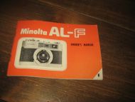 Brosjyre for MINOLTA AL-F camera. 60 tallet?