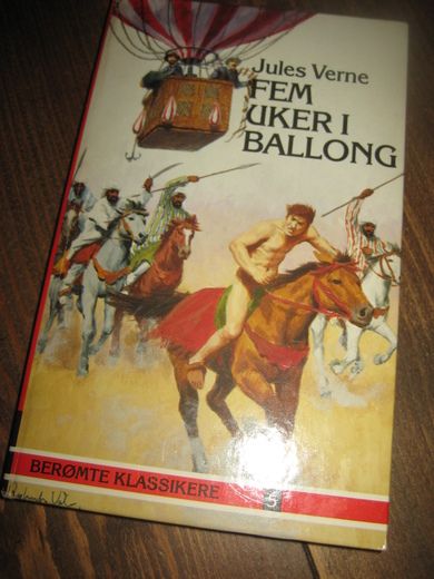 Verne: FEM UKER I BALLONG Bok nr 5 1988