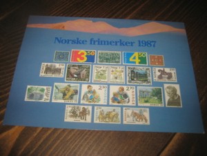 1987, Norske frimerker. Utgitt av postverket. MMF/2041.