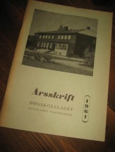 ÅRSSKRIFT HØGSKOLELAGET, 1961.