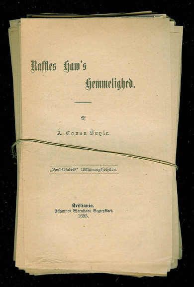 Conan Dople: Raffles Haws hemmelighet. 1895
