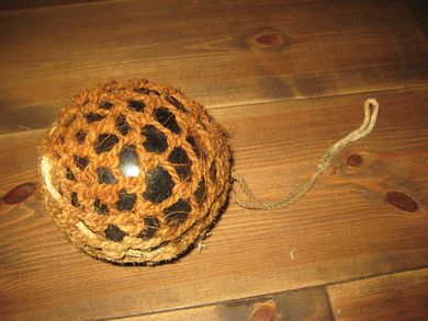 Strøken stor kavlkule fra tidleg 1900 Ca 12 cm i diameter