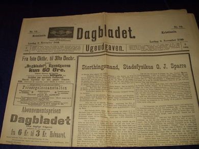1889 nr 089 Dagbladet Ugeutgaven
