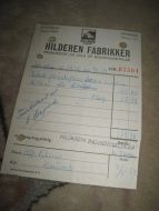 Faktura fra HILDEREN FABRIKKER, LEVANGER, 1959.