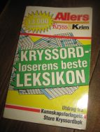 Allers Kryss & Krim. Over 13000 løsningsord. 1997.