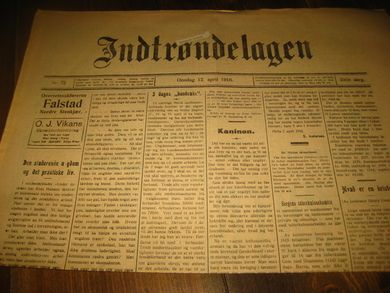 1916 nr 072 Indtrøndelagen