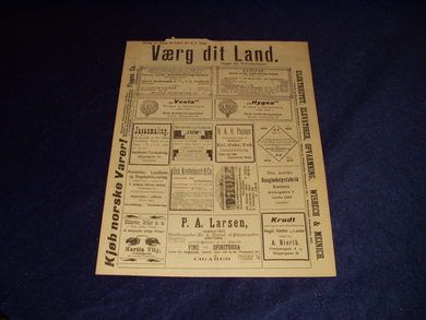 1898 nr 003 Værg dit Land