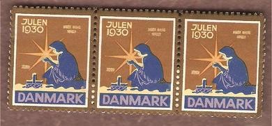 1930, julemerke fra Danmark, ustempla