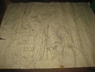 Mønsterark for bildevev ca 60*50 cm stort