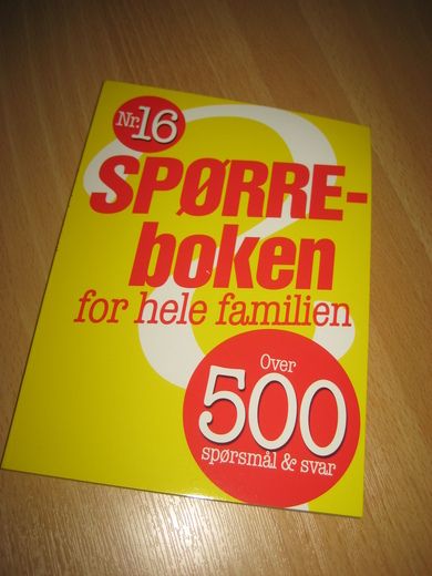 SPØRREBOKEN for hele familien.