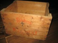Tre eske med reklame fra Lilleborg Krystall ca 38*30 cm stor 26 cm høg 50 tallet