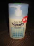 Ubrukt plastflaske Sameta Sæbe 80 tallet