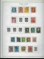 1927 / 31. Lot med 18 gamle frimerker fra Polen.