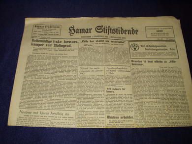 1943 nr 016 Hamar Stiftstidende