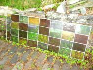 Blyglass uten karm 1800 tallet