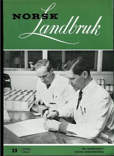 1963 nr 023 NORSK Landbruk