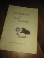 RUSTBØLE, LARS: MINNEORDET. 