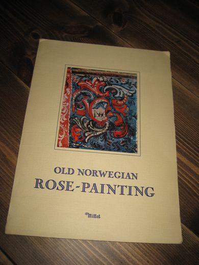 OLD NORWEGIAN ROSE- PAINTING. Mittet 100/071B.