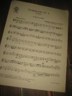 Johannes Brahms Op. 98, No 3. Symphonie nr 4, III. sats. Tromba I in Do (C ), 1927.