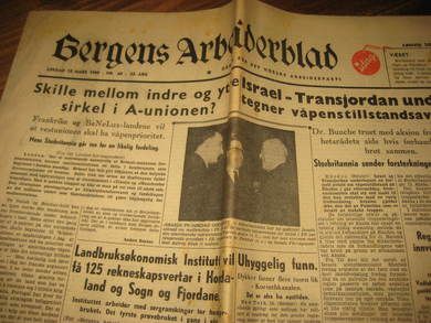 1949 nr 060 12 mars Bergens Arbeiderblad