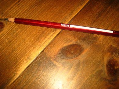 Ubrukt blyant BEROL ALPHEX SOFT RØD 80 tallet