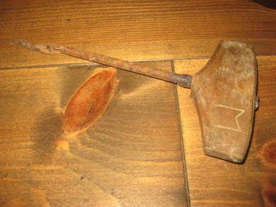 Redskap ved bøting av garn 30-40 tallet